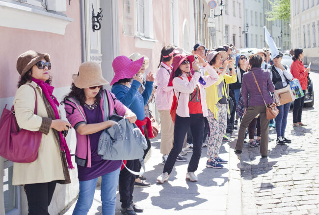 Aasialaisten turistien määrä Virossa on moninkertaistunut