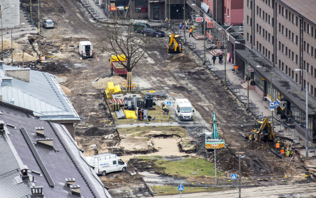 Tietyömyllerrys Tallinnan keskustassa jatkuu – Gonsiori-katu suljetaan kokonaan 1.6.