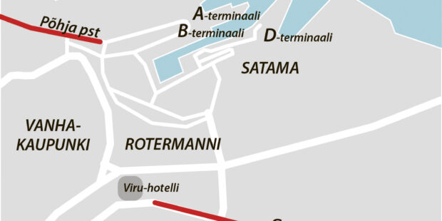 Autoilijoiden pääsy Tallinnan A-terminaalista on tietöiden takia hidasta – nettisivu auttaa löytämään Viron tietyöt