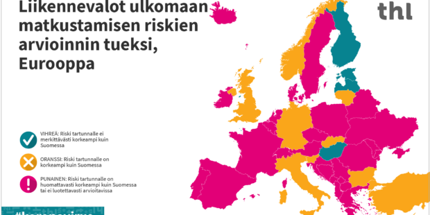 Viro on vielä vihreä – Suomen THL julkisti liikennevalomallin matkailun riskien arviointiin