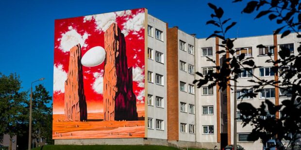 Etelä-Viron Võrun kaupunkia koristaa nyt neljä näyttävää muraalia
