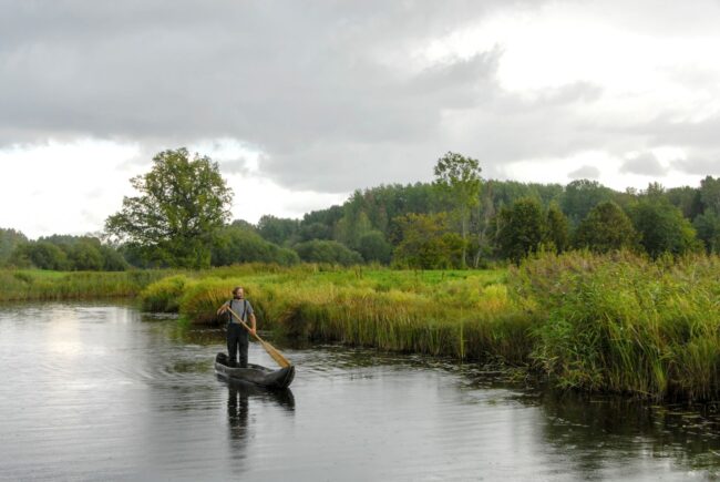 An exhibition of canoes carved from one tree has opened in Pärnu