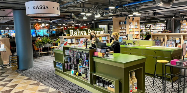 Viru Keskuksen Rahva Raamat -myymälä valittiin Lontoon kirjamessuilla maailman parhaaksi kirjakaupaksi
