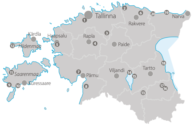 Asuntoautolla matkaaville on Virossa tarjolla jopa 136 leirintäaluetta. Esittelemme 20 suurempaa ja pienempää kohdetta ympäri maata.