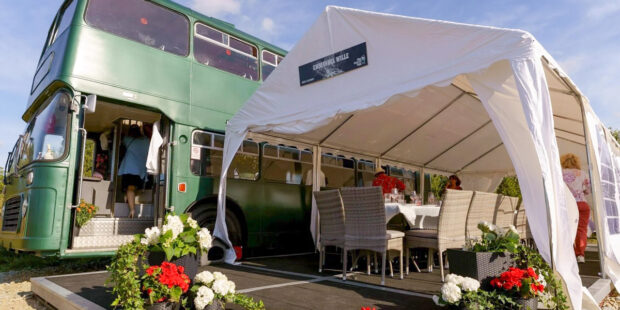 Chef Manu’s double-decker English bus is now an on-demand restaurant