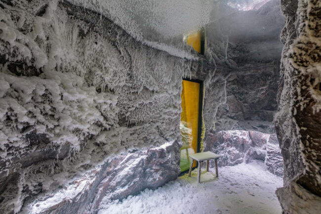 In Pärnu, you can bathe in a unique snow sauna