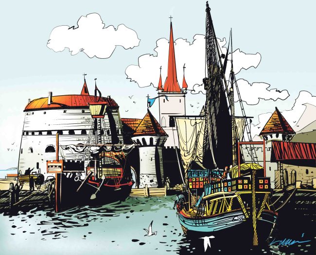 Rääveli, Reval, Tallinna – Reval  oli keskiajalla saksalainen hansakaupunki Suomenlahden  rannikolla, jossa puhuttiin saksaa