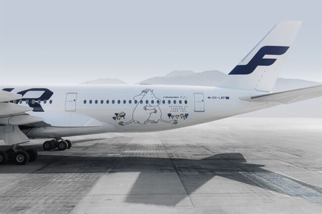 Two Finnair aircraft get a Moomin makeover to mark centenary year