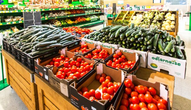 The price of fresh vegetables rose by 16.5% in February
