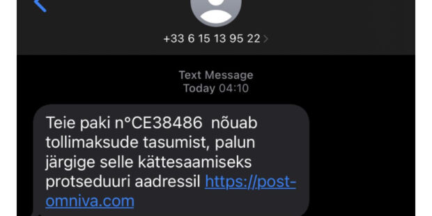 Estonian residents have been hit by a wave of fraudulent SMS messages: How do they get your number and how to recognise fraud?