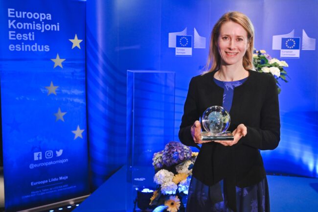 Kaja Kallas announced as European of the Year