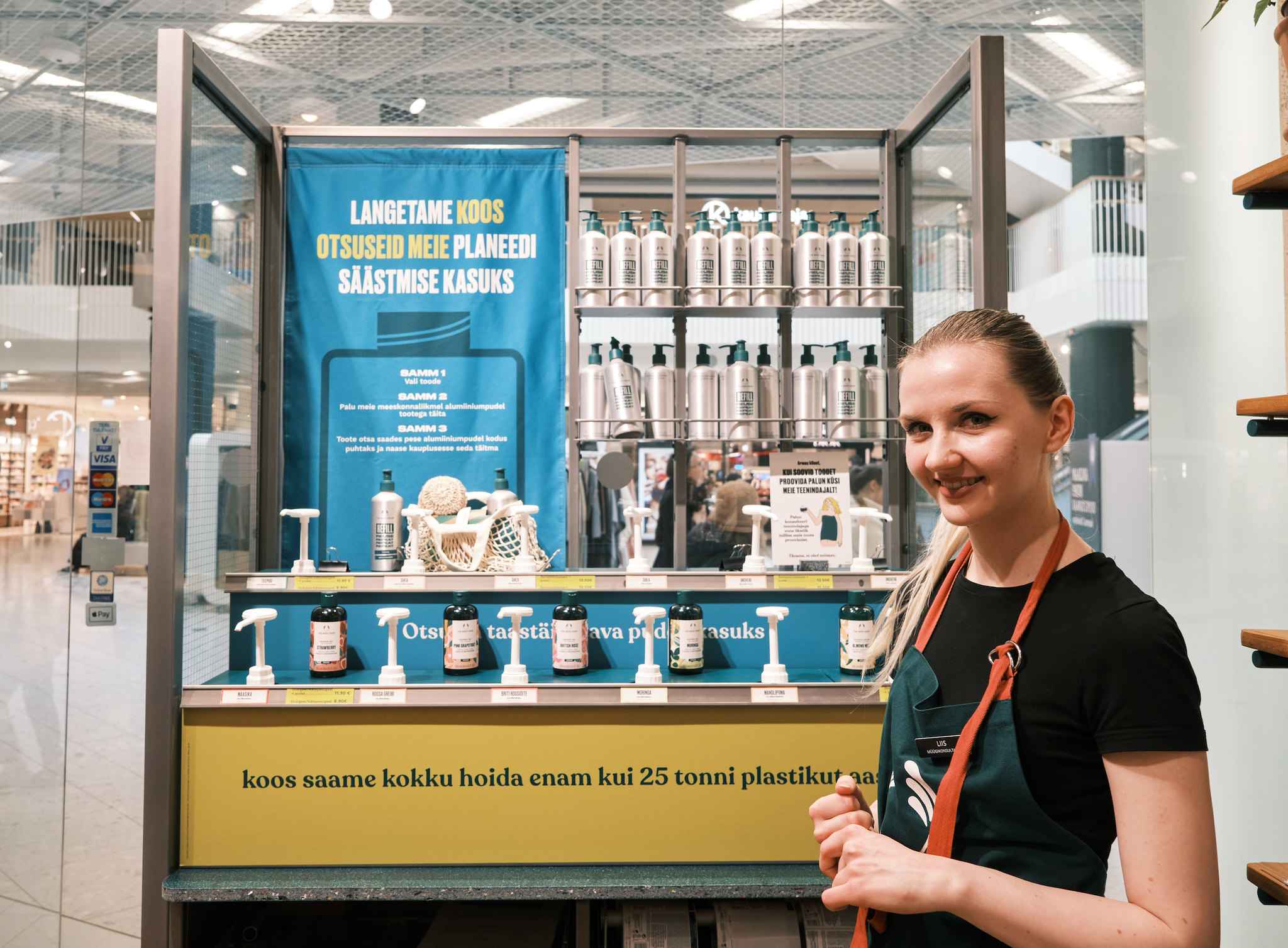 The Body Shop introduces sustainable refilling stations in Viru Keskus