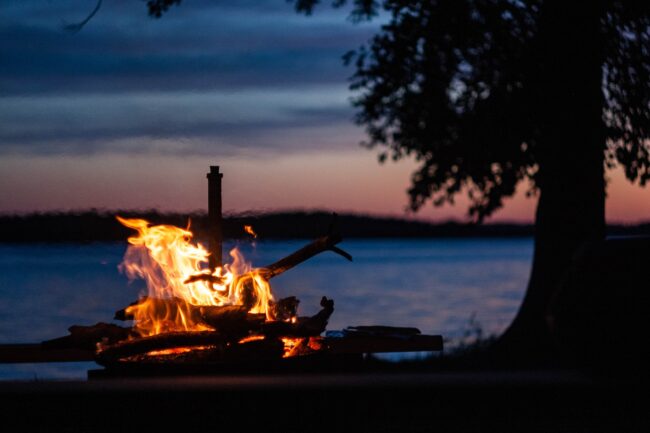 This evening, fires will burn along the shores of the Baltic Sea