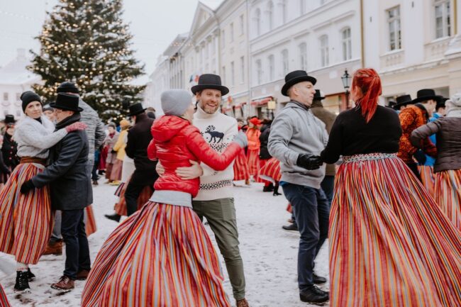 Warm up with some folk dancing in Tartu