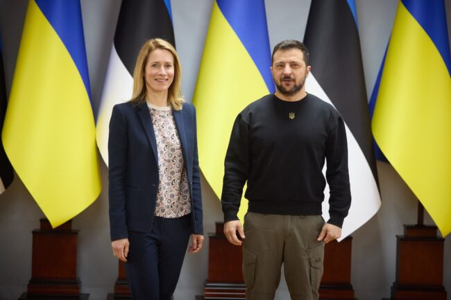 Kallas ennen Zelenskyin tapaamista: Viro uskoo Ukrainan voittoon