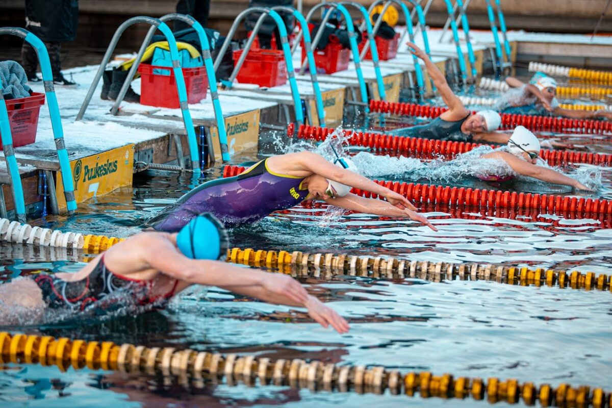 The Winter Swimming World Championships are underway in Tallinn The