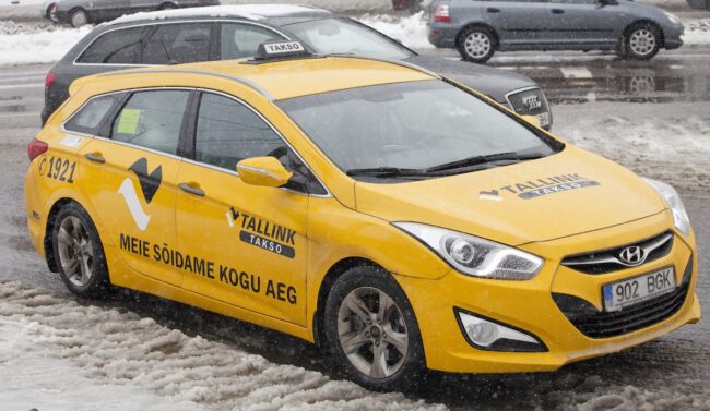 Using a taxi in Tallinn