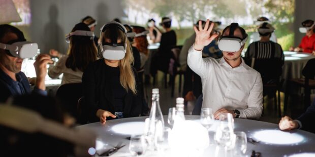 Experience a virtual reality dinner at the Proto Invention Factory