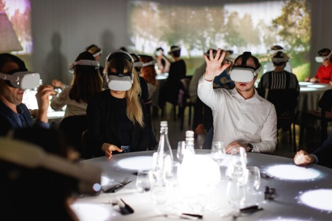 Experience a virtual reality dinner at the Proto Invention Factory