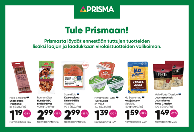 Prisman lokakuun tarjoukset