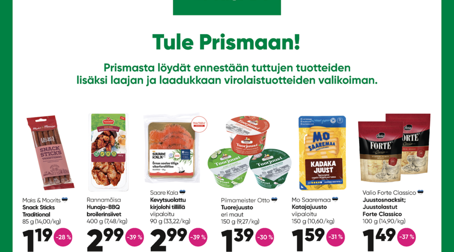 Prisman lokakuun tarjoukset