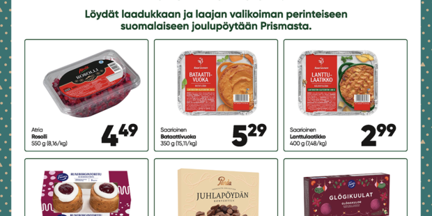 Prisman joulukuun tarjoukset