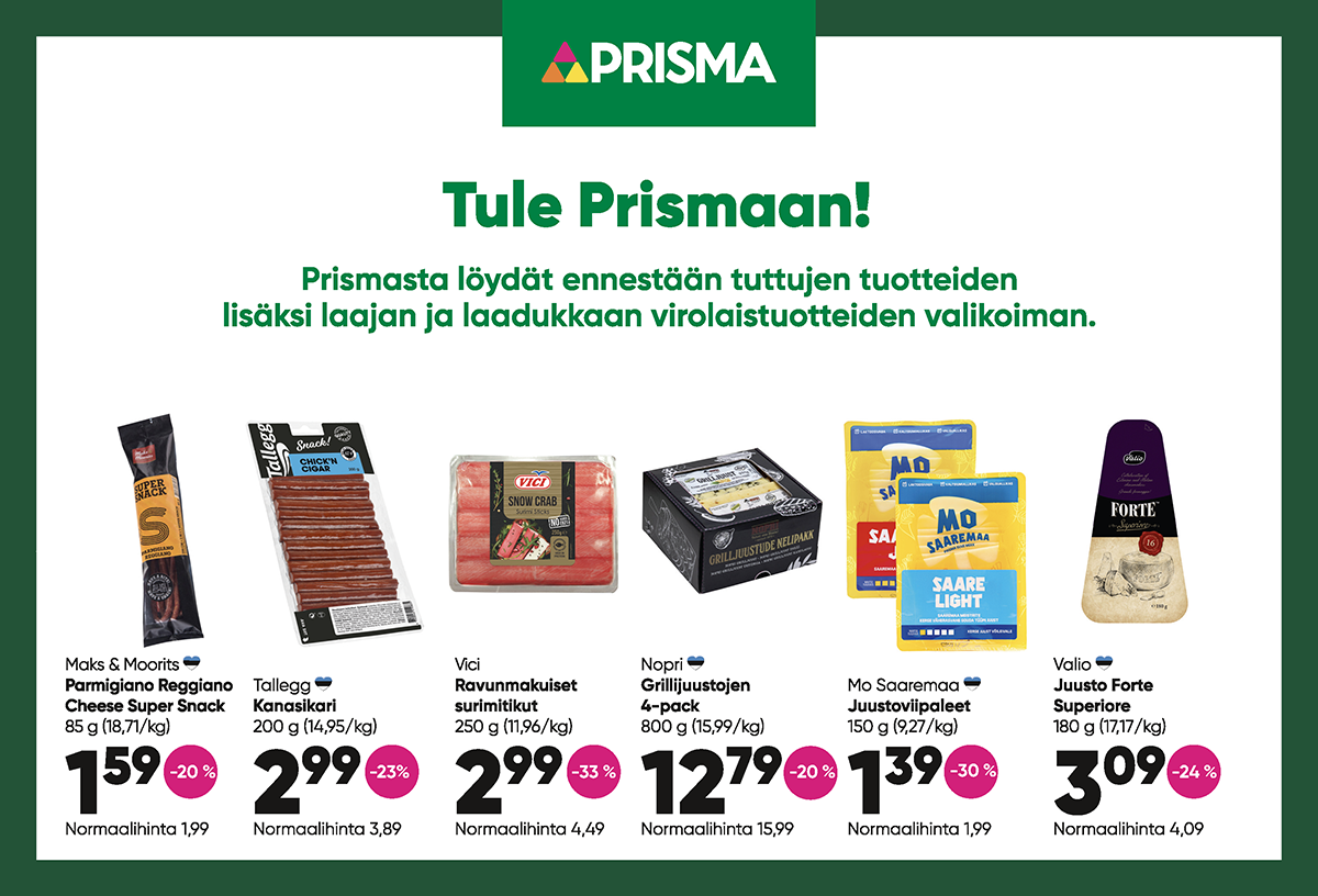 Prisman kesäkuun tarjoukset