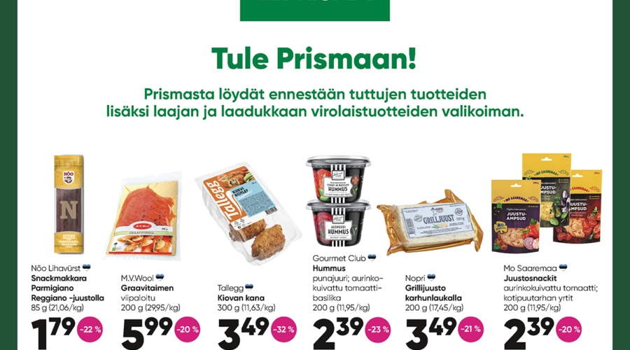 Prisman toukokuun tarjoukset