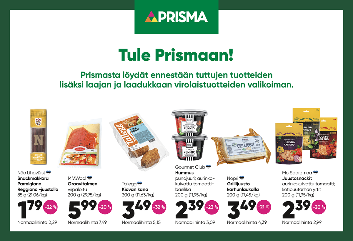 Prisman toukokuun tarjoukset
