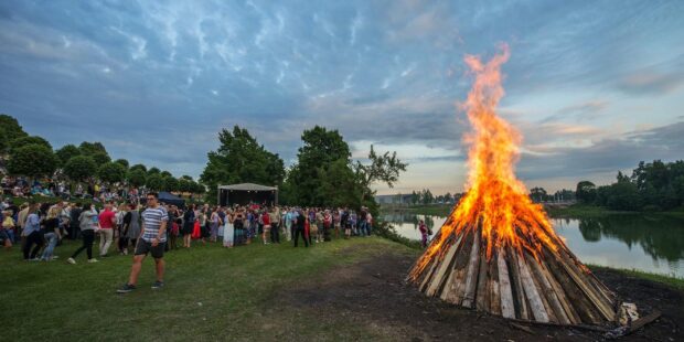 Midsummer Bonfires in Southern Estonia