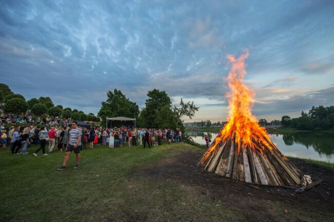 Midsummer Bonfires in Southern Estonia