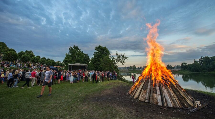 Midsummer Bonfires in Southern Estonia