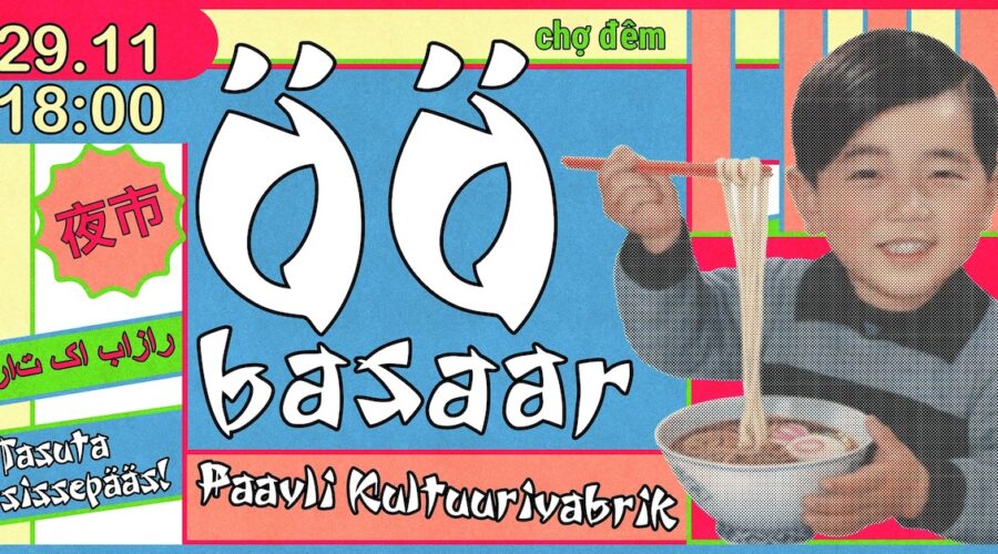 Monikulttuurinen yöbasaari Paavlin kulttuuritehtaalla