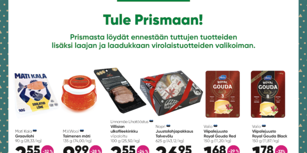 Prisman joulukuun tarjoukset