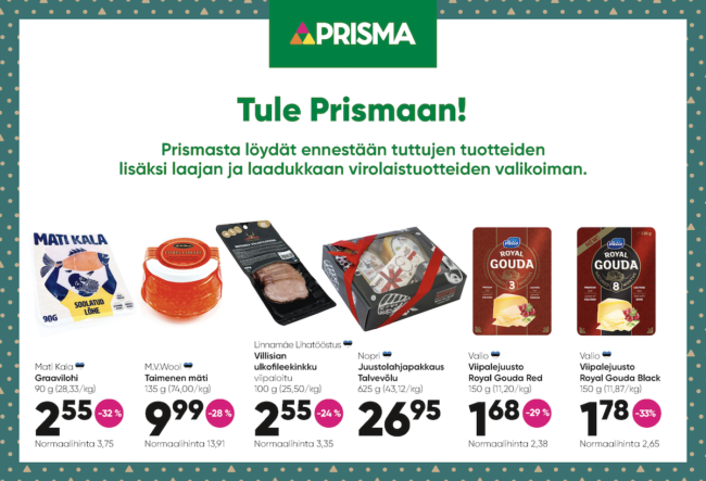 Prisman joulukuun tarjoukset