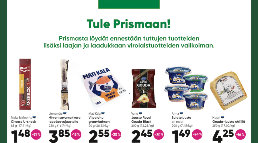 Prisman tammikuun tarjoukset