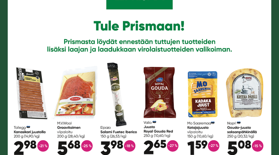 Prisman helmikuun tarjoukset