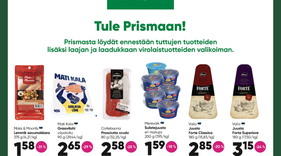 Prisman maaliskuun tarjoukset