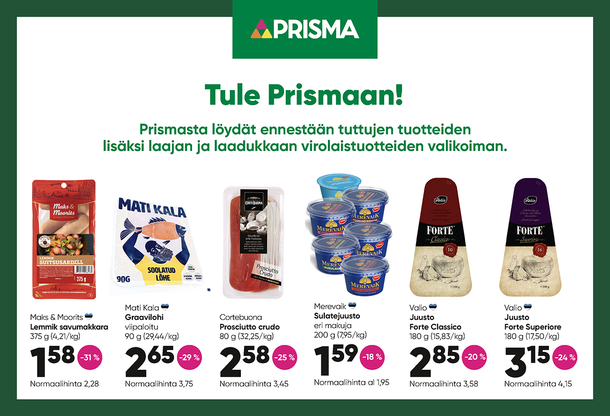 Prisman maaliskuun tarjoukset