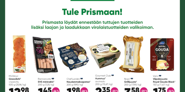 Prisman huhtikuun tarjoukset