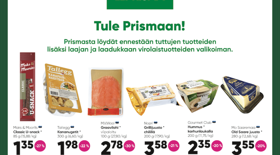 Prisman toukokuun tarjoukset