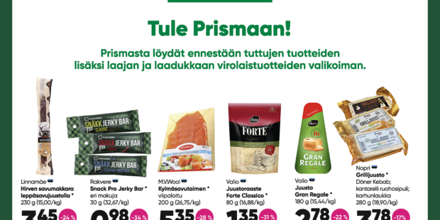 Prisman kesäkuun tarjoukset