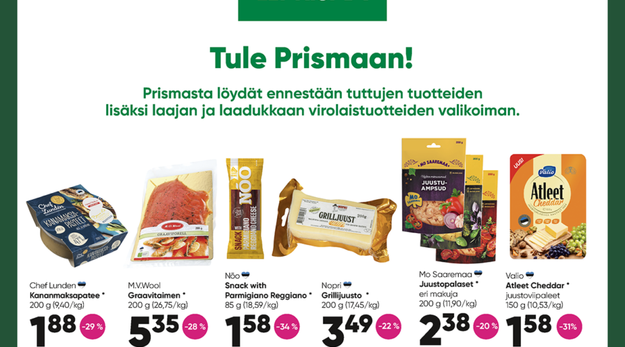 Prisman heinäkuun tarjoukset