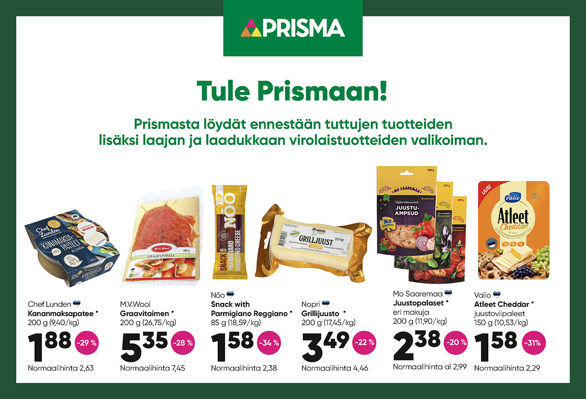 Prisman heinäkuun tarjoukset