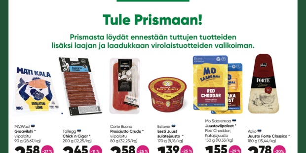 Prisman elokuun tarjoukset
