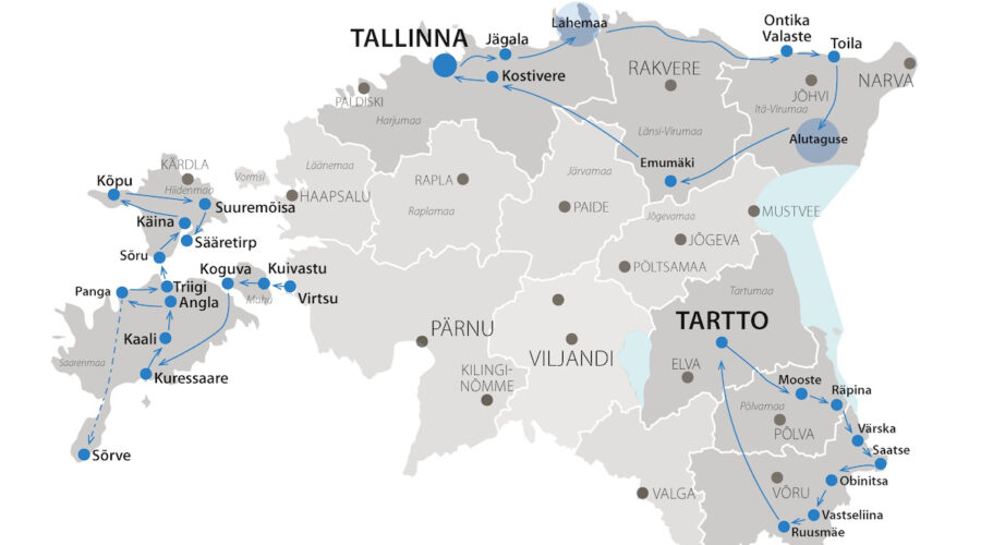 Kolme reittiä Viron luontoon, saaristoon ja kulttuurihistoriaan
