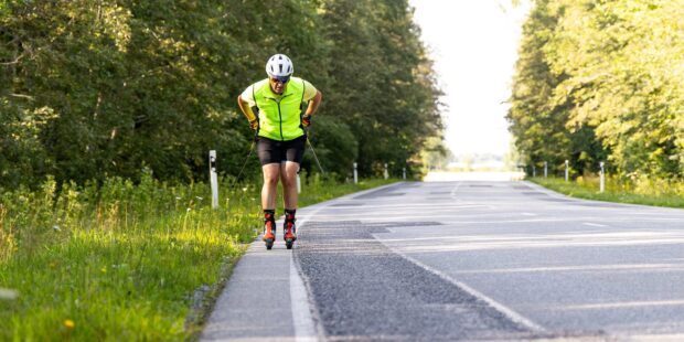 Almost Around Estonia on Roller Skis